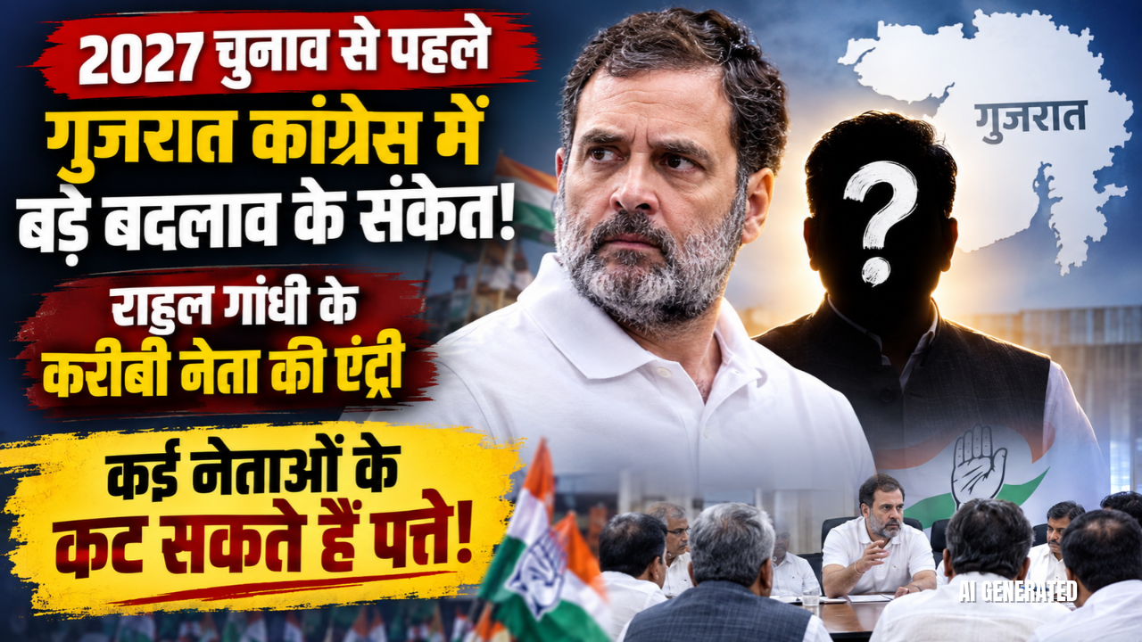 2027 चुनाव से पहले गुजरात कांग्रेस में बड़े बदलाव के संकेत! राहुल गांधी के करीबी नेता की एंट्री, कई नेताओं के कट सकते हैं पत्ते