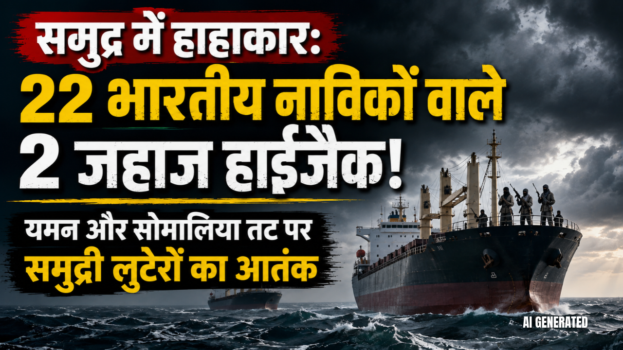 समुद्र में हाहाकार: 22 भारतीय नाविकों वाले 2 जहाज हाईजैक! यमन और सोमालिया तट पर समुद्री लुटेरों का आतंक