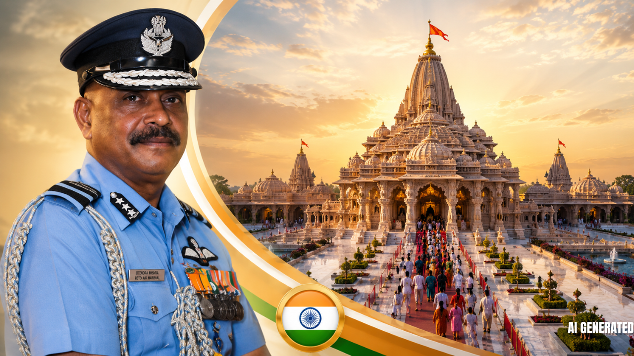 राम मंदिर ट्रस्ट को मिला नया CEO, रिटायर्ड एयर मार्शल जितेंद्र मिश्रा के नाम पर लगी मुहर