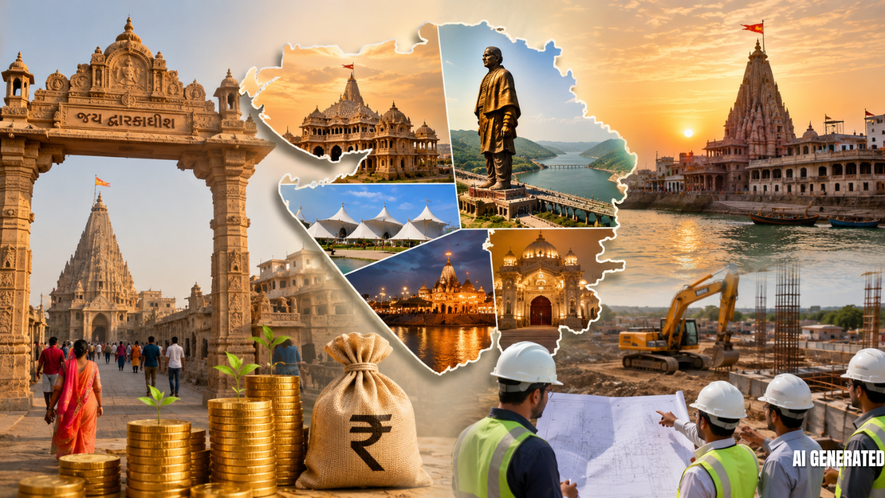 गुजरात में पर्यटन और धार्मिक स्थलों के विकास के लिए 10 प्रोजेक्ट मंजूर, ₹133 करोड़ से होंगे विकास कार्य
