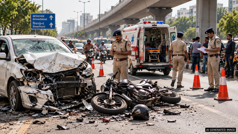 Ahmedabad Road Accidents 2026