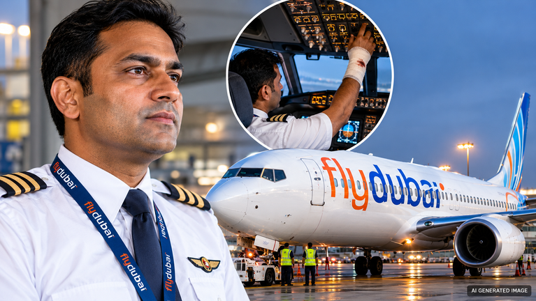 Smit Machchhar FlyDubai Pilot News 2026 भारतीय पायलट की बहादुरी